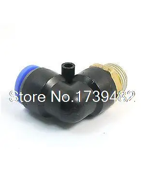 16mm Hole 1/2 PT External Threaded L Shape Pneumatic Quick Fitting Joint