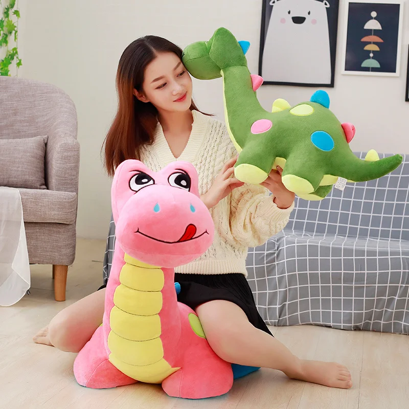 30-130cm Dinosaur Plush Toy Lifelike Earthquake Dragon Tanystropheus Rex Dolls Soft Stuffed Animals Birthday Gifts