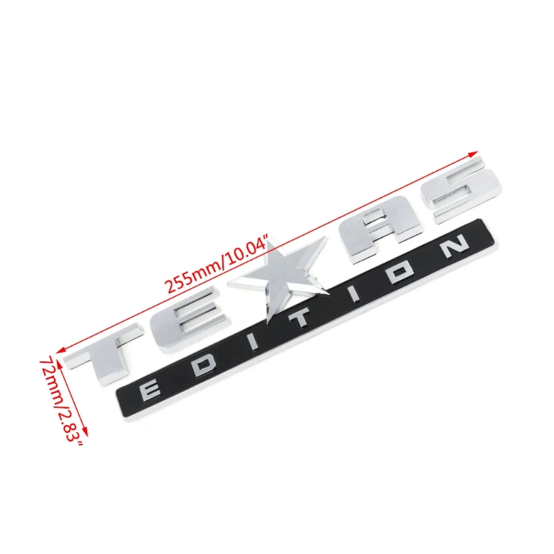 تكساس طبعة شعار ثلاثية الأبعاد العالمي لصائق شاحنة تشيفي سيلفرادو سيارة GMC موديل سييرا لملصقات السيارات #5