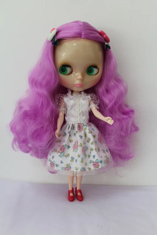 

Free Shipping Transparent RBL-180T DIY Nude Blyth doll birthday gift for girl 4 colour big eyes with beautiful Hair cute toy