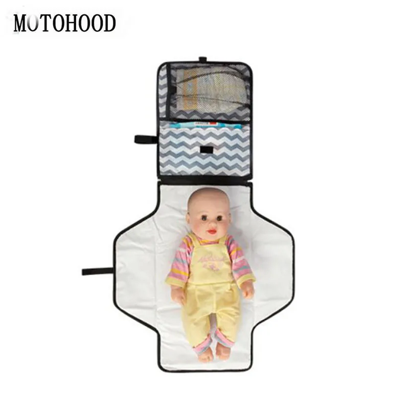 

MOTOHOOD Portable Baby Diaper Bag For Stroller Waterproof Handbags For Moms Baby Bag Organizer Folded Maternity Nappy Bags