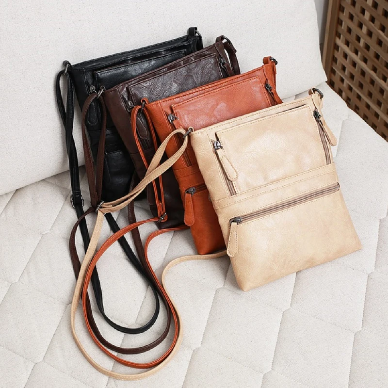 REPRCLA Vintage Umhängetaschen für Frauen Messenger Taschen Hohe Qualität Leder Handtasche Weibliche Schulter Tasche Bolsa Feminina – Detail 2