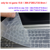 Russian Silicone Keyboard Cover For Xiaomi Mi Game 15.6 Inch Mibook 15 Mi Gaming 15.6 Laptop Notebook Skin Protector film