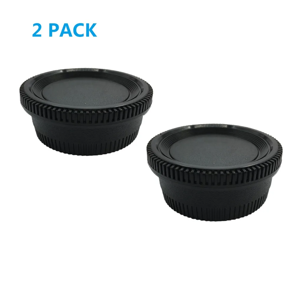 LXH Camera Front Body Cap & Rear Lens Cap Cover for Nikon F / AI Mount DSLR For Nikon D7500,D750, D700, D810,D800, D800E, D610