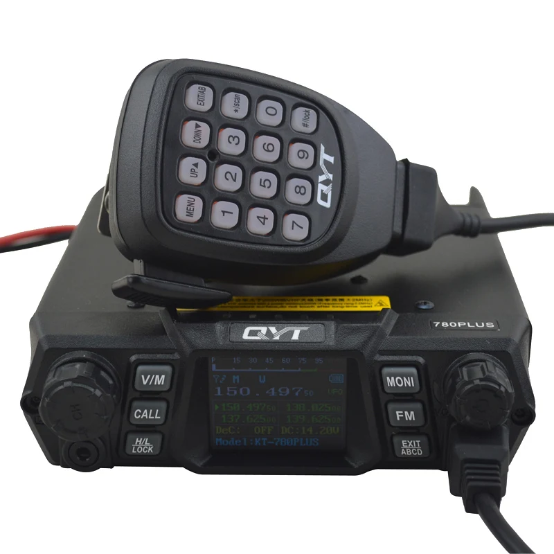 

QYT KT-780PLUS VHF 136-174MHz 100watts 200 Memory Channels FM Mobile Transceiver Mobile Car radio 780plus