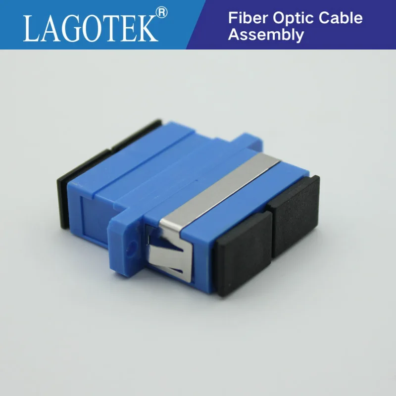 100PCS SC UPC Duplex Single-mode Fiber optic Adapter SC Optical fiber coupler SC UPC Fiber flange SC connector