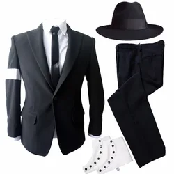 Role-player Tribute Michael Jackson Black Dangerous Suit Outfit Impersonator