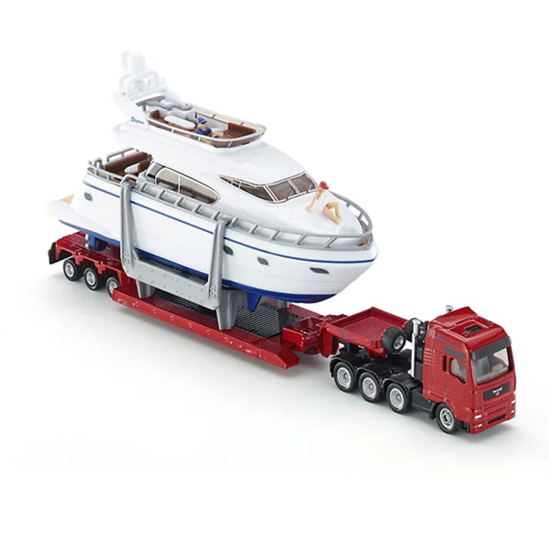 1:87 alloy car models, with high simulation truck yacht SIKU-U1849 model, metal diecasts, toy vehicles, free shipping