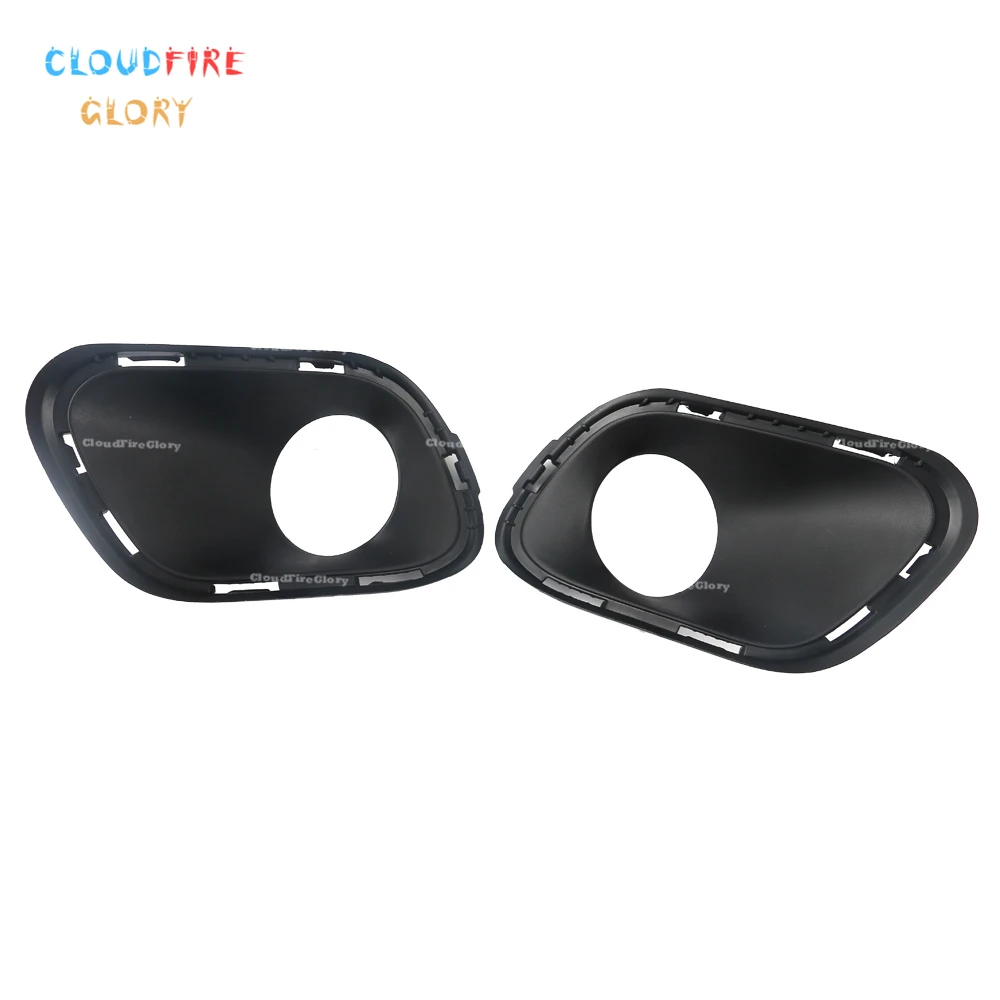 CloudFireGlory 68203220AA 68203221AA Pair Bumper Foglight Fog Driving Light Cover Bezel Trim L + R For Jeep Cherokee 2014-2018