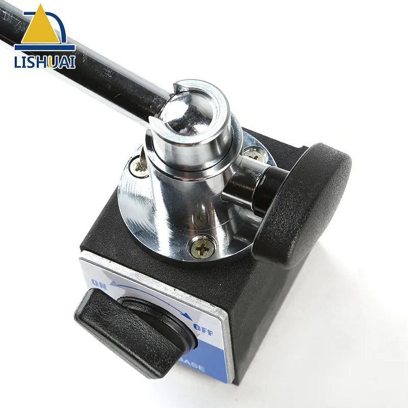 Imagem -05 - Suporte Base Magnética Dial Indicator Indicador Magnético Suporte Duplo Pólo Ajustável Força Magnética 80kg