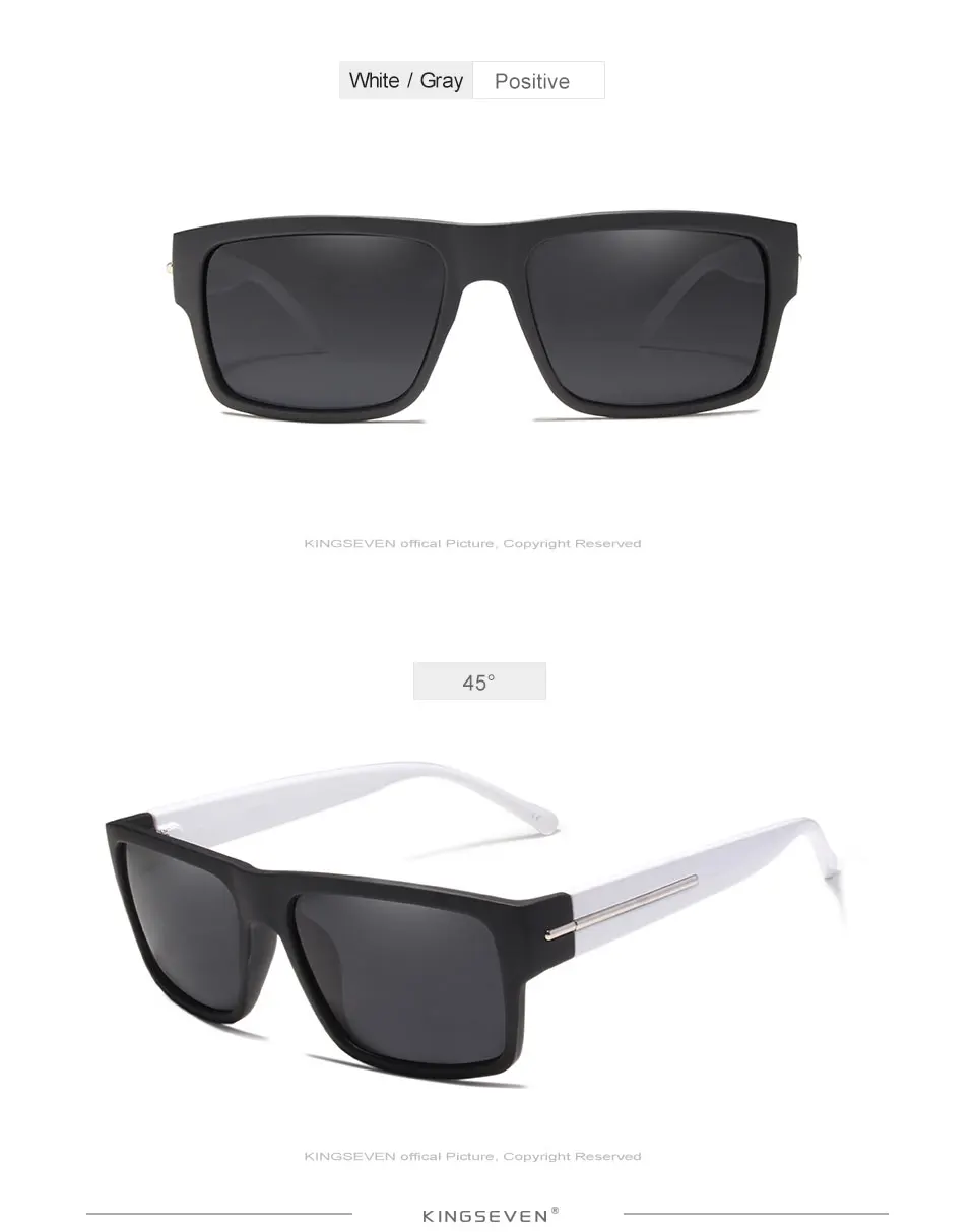 KINGSEVEN Modische Sonnenbrille für Herren, Polarisierte Sonnenbrillen, Herren-Fahrbrillen, Brillen, Gafas De Sol – Detail 2