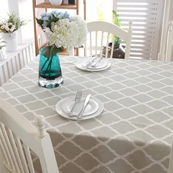 Plaid Printed Decorative Table Cloth Tablecloth For Kitchen Home Decor Dining Table Cover Tablecloth for the Table Cotton