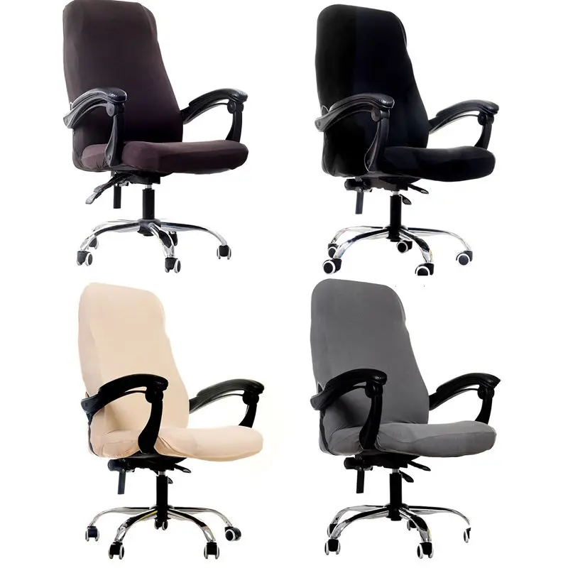 S/M/L Sizes Office Stretch Spandex Chair Covers Anti-dirty Computer Seat Chair Cover Removable Slipcovers For Office Seat Chairs
