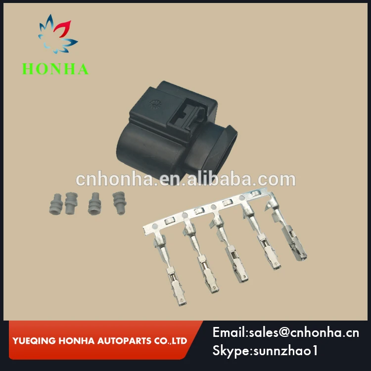 5pcs/lot 5 Pin/Way Mass Air Flow Connector Common Rail Housing Front Oxygen O2 Sensor Plug  8K0973705