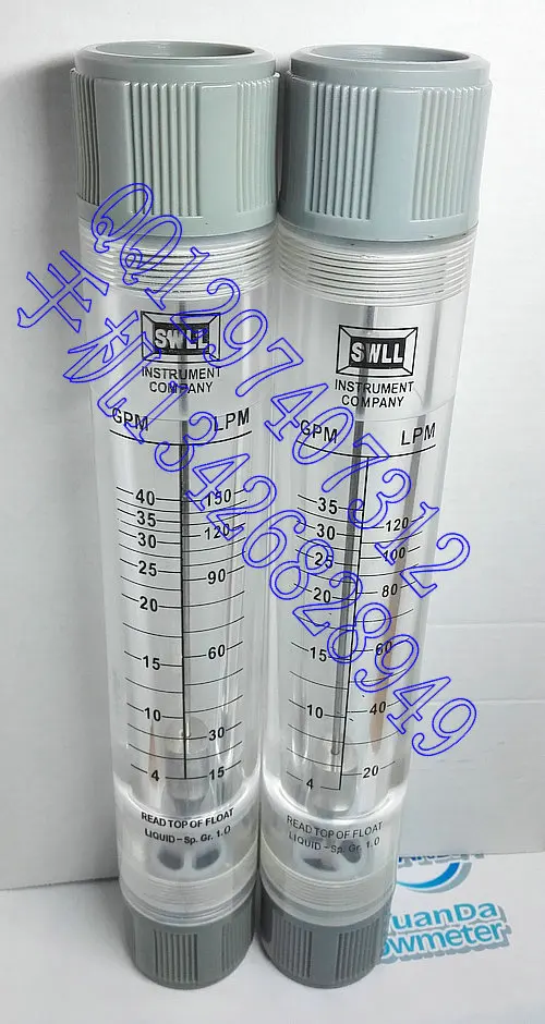 LZM-25G pipeline flow meter / liquid flowmeter 4-40GPM gallon 15-150LPM L / min