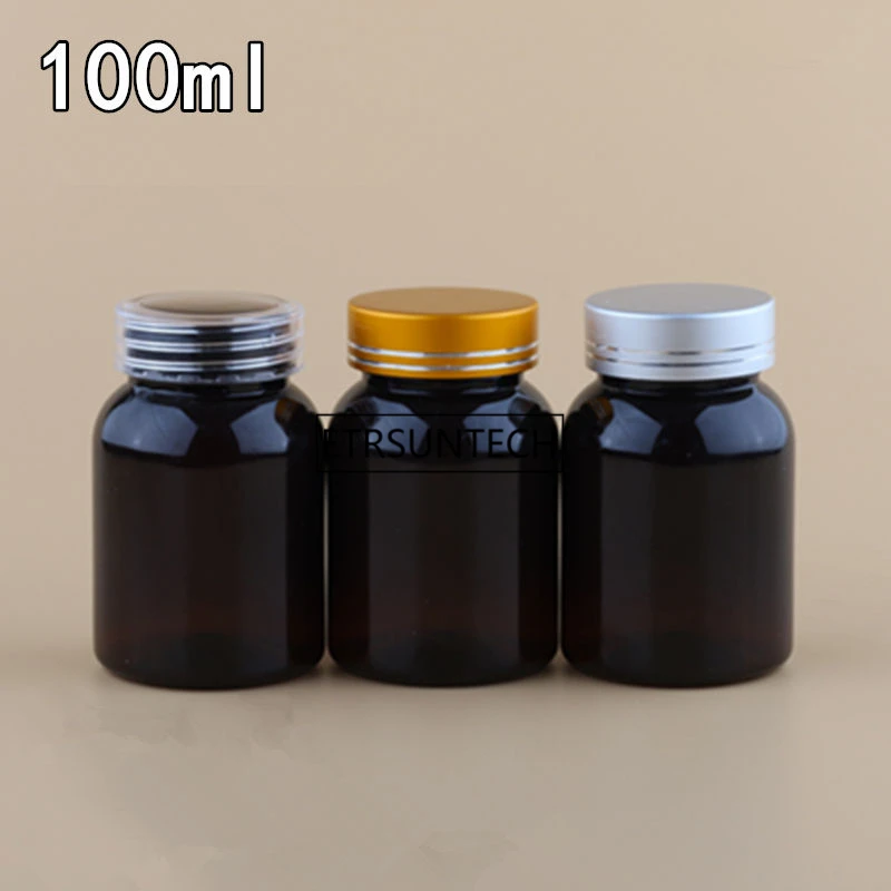 

100ml PET Plastic Bottles with Cap Empty Cosmetic Bottle Container Capsule empty bottle F2037