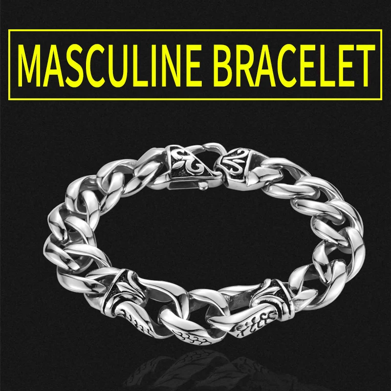 316L Stainless Steel Wholesale Price Punk Bracelet Nordic Viking Jewelry For Man Drop Shipping fashion jewelry  LBC8-006