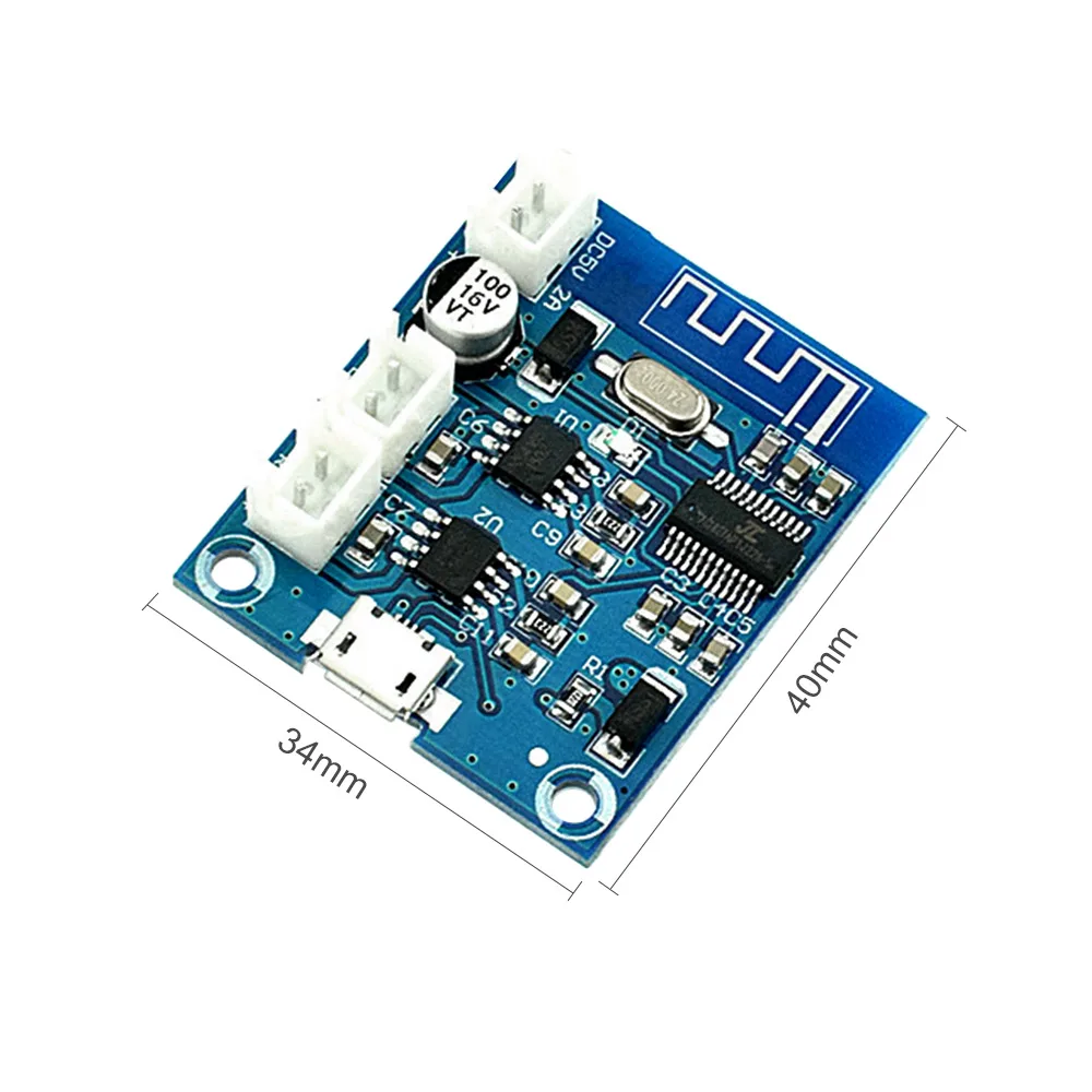 AIYIMA مكبر صوت بلوتوث 4.2 مكبر كهربائي صغير صوت ستيريو مجلس 5Wx2 ثنائي القناة أمبير لتقوم بها بنفسك للحصول على مكبرات صوت بخاصية البلوتوث