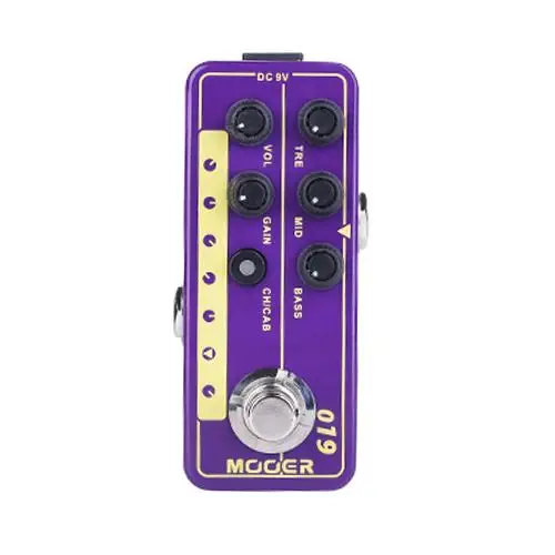 

Mooer M019 UK Gold PLX Electric Guitar Effects Pedal High Gain Tap Tempo Bass Speaker Cabinet Simulation Stompbox Accessories