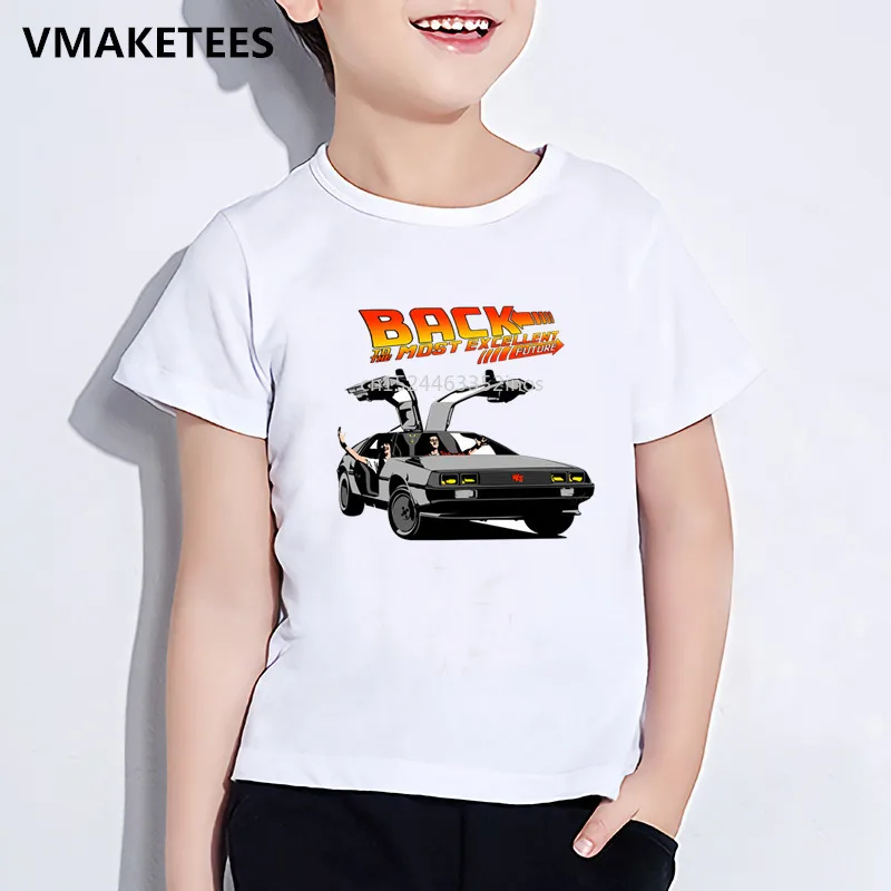 

Kids Summer Girls & Boys T shirt Children Back to the Future DMC Delorean Print T-shirt Fashion Cool Casual Baby Clothes,HKP2260