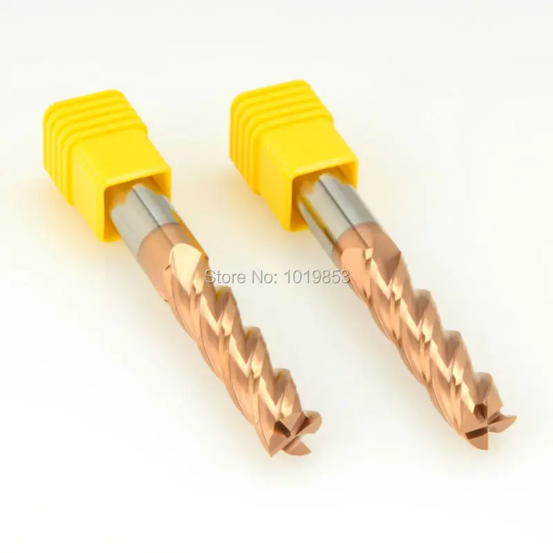 

1pcs SLONS S500-12x12x75L 60hrc flat tungsten CARBIDE milling cutter end mills for hardened steel