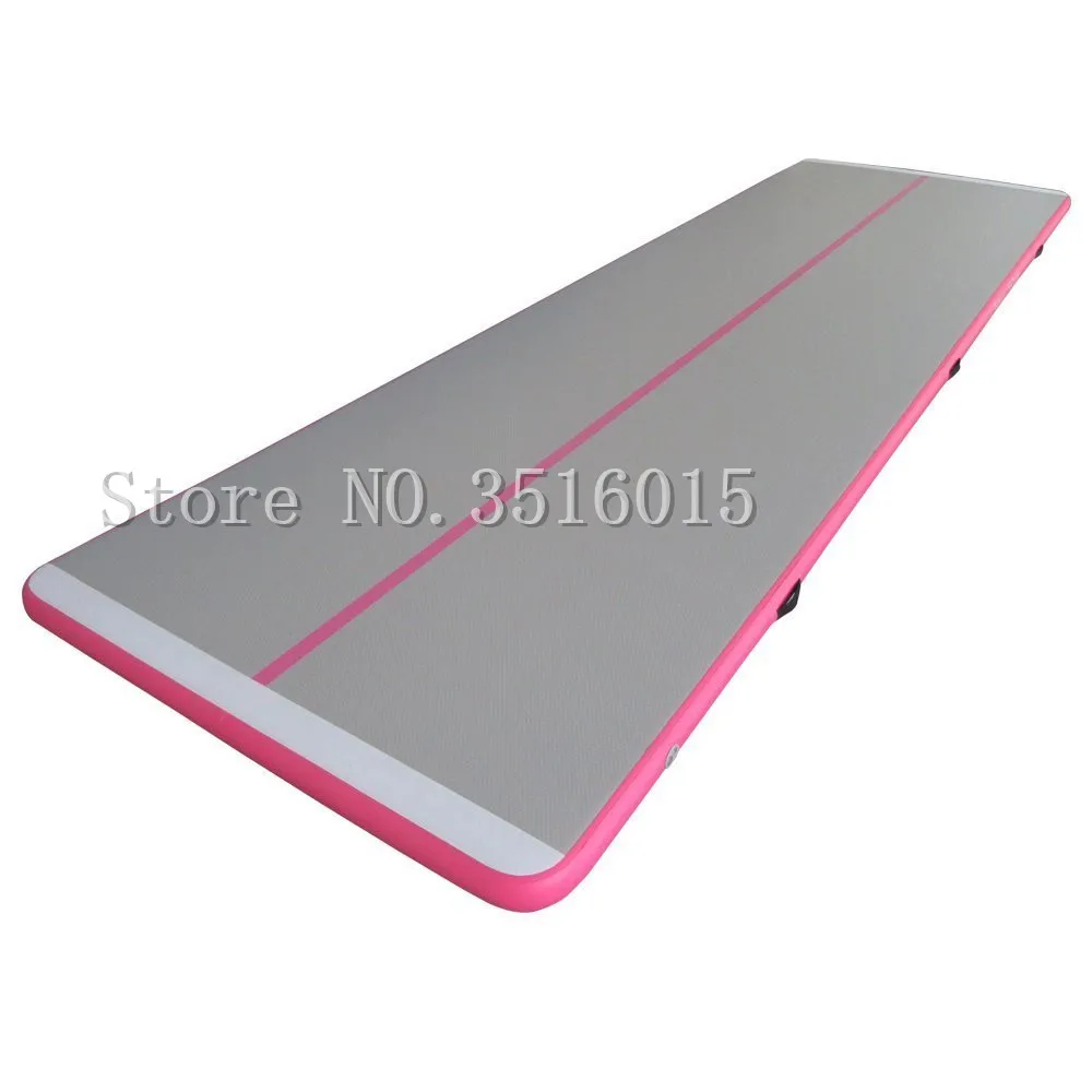 Spedizione Gratuita 6x1x0.2m Rosa Gonfiabile Air Track Palestra Air Mat Tumble Track Tumbling Mat Air Tumbling Track Air Floor Mat