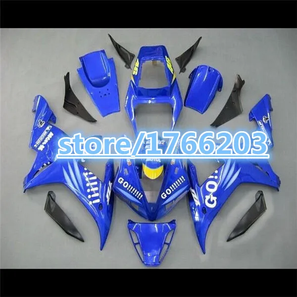 

ABS body kit blue yellow white for YZF R1 02-03 2002 2003 YZF-R1 02 03 YZF1000 Ning