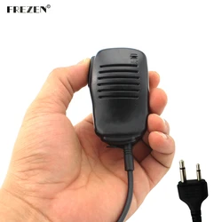 Mini microfone para rádio e walkie talkie, microfone para rádio com 2 pinos