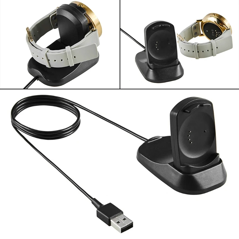 USB Charger Dock Station Cradle Holder Cable Line for Misfit Vapor smartwatch