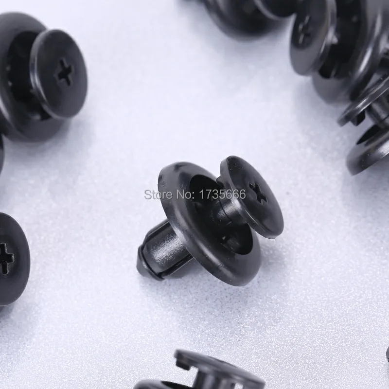 100PCS Fender Liner Fastener Rivet Mud Guard Clip Nylon Retainer A19315 BC1D-56-145 1996-On For Mazda Protege