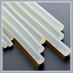 Hot Melt Glue Sticks 7mm/11mm Translucent Strong Viscosity Rods For Glue Gun High Temperature Resistant Hot Glue 10~50Pcs