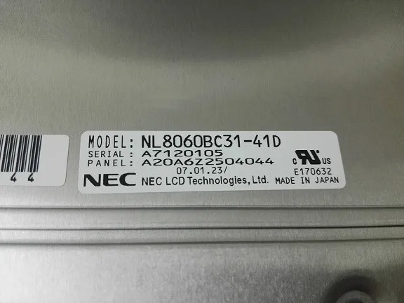 12.1 inch LCD screen NL8060BC31-41D