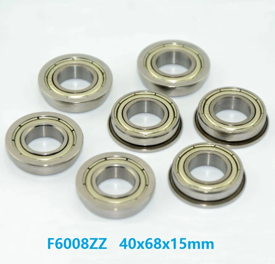 

50pcs/lot F6008ZZ F6008 ZZ F6008Z F6008-ZZ 40x68x15 mm flanged Ball Bearing shielded deep groove 40*68*15mm