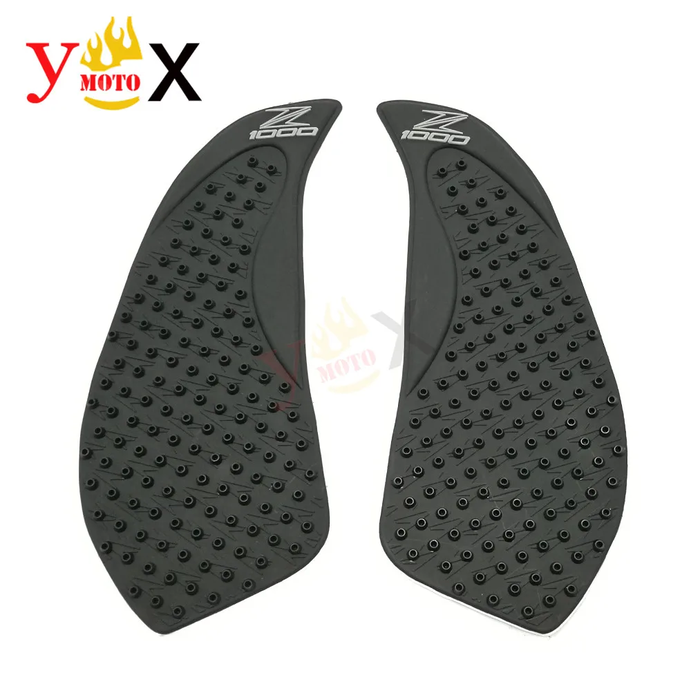 

Motorcycle Oil Fuel Gas Stickers Traction Pad Knee Grips Rubber Tank Side Decals For Kawasaki Z1000 2010-2013 2011 2012 10 11