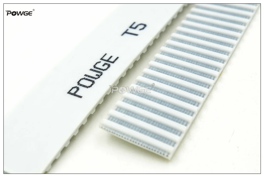 POWGE T5 PU Open Timing Belt Width=10mm Pitch=5mm Fit T5 Pulley T5-10 Synchronous Belt For CNC RepRap 3D Printer T5 10 Belt