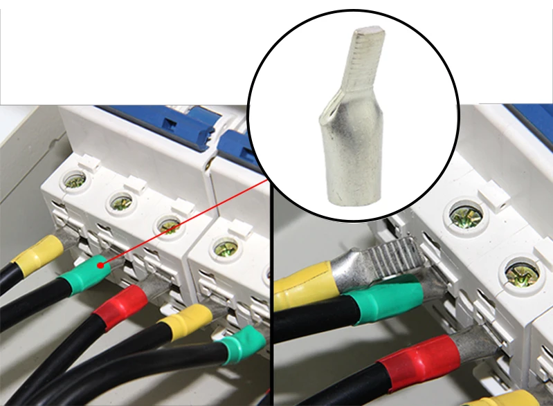 REALLY C45 Kupfer Verzinnter Sicherungsstecker Crimpanschluss Stiftförmiger Kabelendverschluss 4/6/10/16mm2 – Detail 9