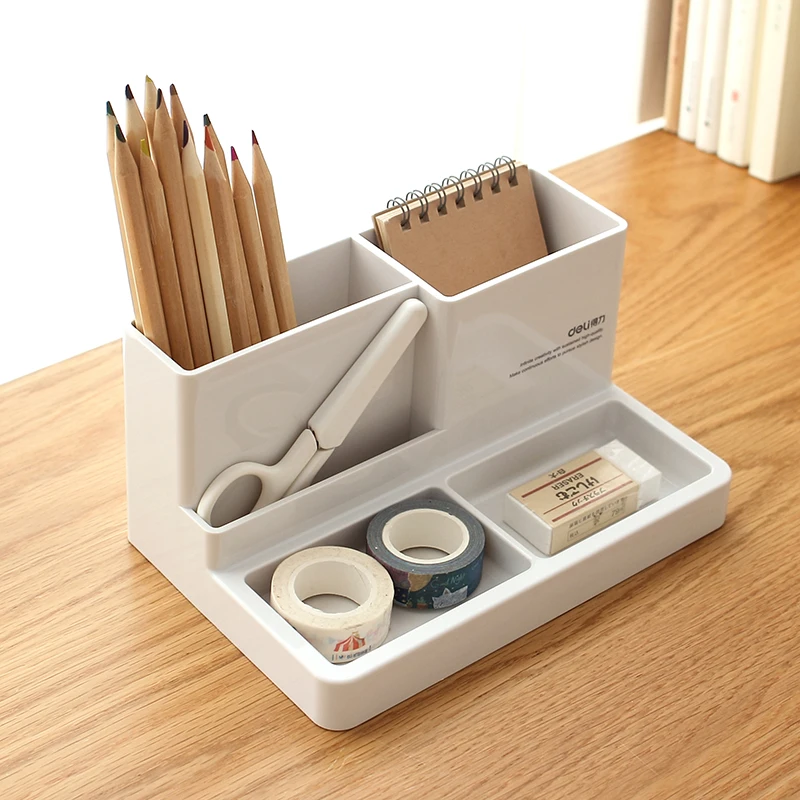 Stationery Holder Desk Accessories Rubber Feet Box Stationery Shop Penholder Office Supplies Stationery Items Desk Organizer