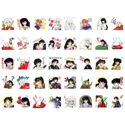 1 PCS Cute Anime Inuyasha Aesthetic Scrapbook Collage Paper Journal Stickers Fancy Stationery Accessories Craft Art Supplies