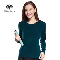 Winter Warm Sweater Women Soft  Comfortable Mink Cashmere Sweaters O-Neck Slim Bottoming Knitted  Thick Pullover