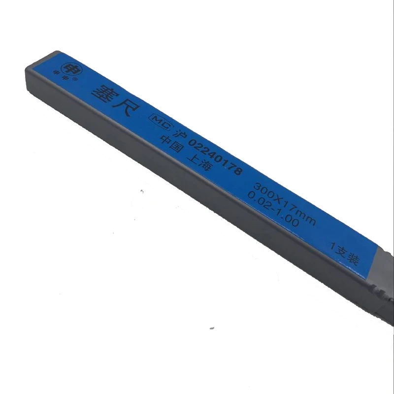 High Strength Metric Long Feeler  0.02 To 1mm 17 Blades 30cm Thickness Gap Metric Filler Feeler Gauge Measure Tools