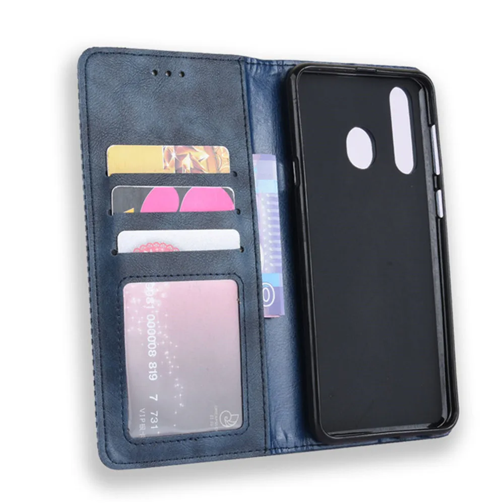 For Samsung Galaxy A9 Pro 2019 Case 6.39 inch Luxury PU Leather Wallet Magnetic Adsorption Case For Samsung A9Pro 2019 Phone Bag