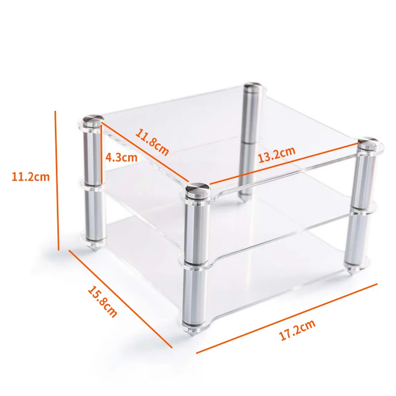 D30デコーダー用のトップpingアクリルラックa30 hifiアンプラック透明機器2層ラック