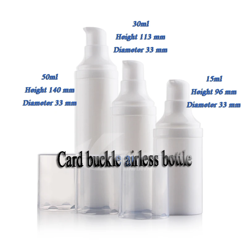 capacity 15ml 50pcs/lot Tea tree card buckle vacuum flask, eye cream with vacuum flask