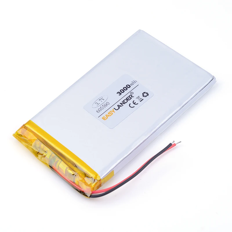 605590 3.7V 3000mAh Rechargeable Lithium Li-ion Polymer Battery 585590 For GPS andorid phone toys PDA Tools