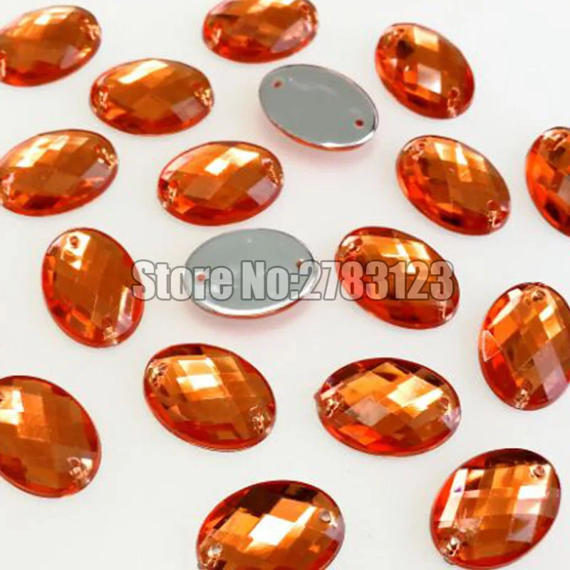 8x10mm 10x14mm 13x18mm 18x25mm oval shape High quality Acryl sew on rhinestones with two holes,diy/clothing accessories