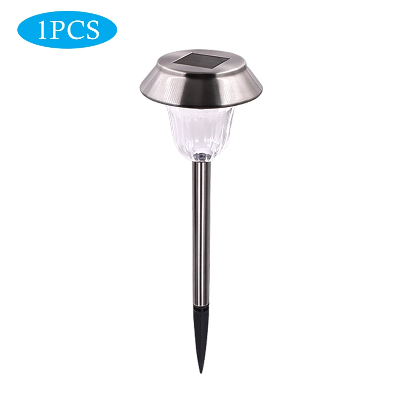 Solar LED Outdoor Lights Stainless Steel Pathway Landscape Light for Path Patio Yard Deck Driveway and Garden Solar Ground Lamp