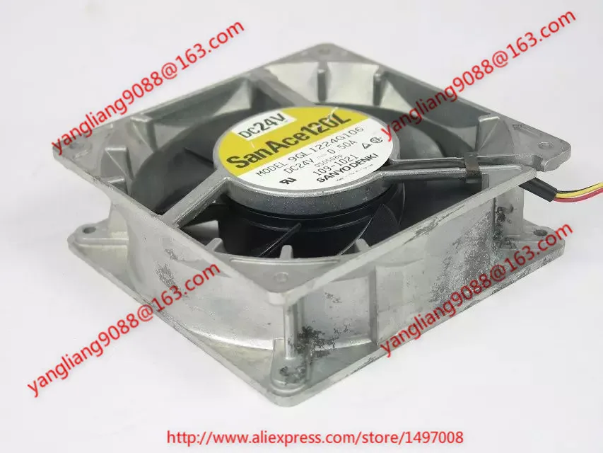 

SANYO DENKI 9GL1224G106 DC 24V 0.50A 120x120x38mm Server Cooling Fan