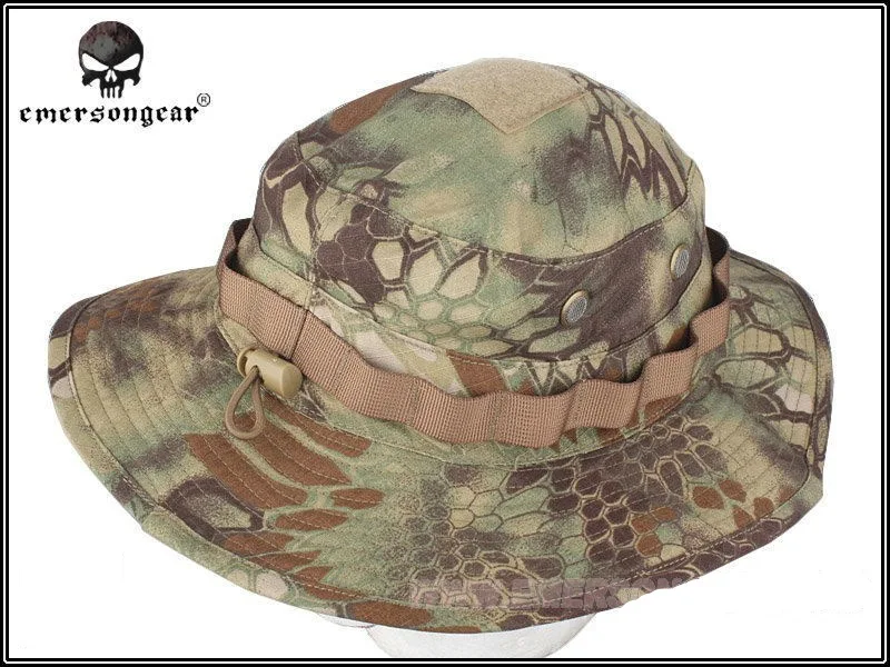 EMERSON Boonie Hat  Tactical  Hat Anti-scrape Grid Fabric camouflage hat Kryptek Mandrake Hunting Cap EM8737