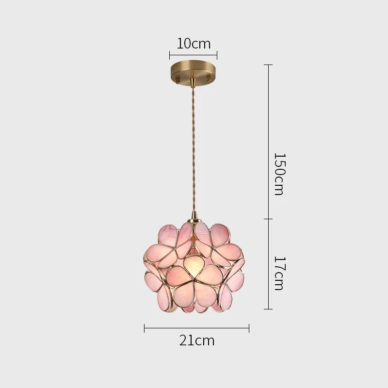 Moderne Bloem Glas Hanglamp Nordic Messing Hanger Verlichting Armatuur Thuis Indoor Eetkamer/Gang Opknoping Licht/Lamp e27