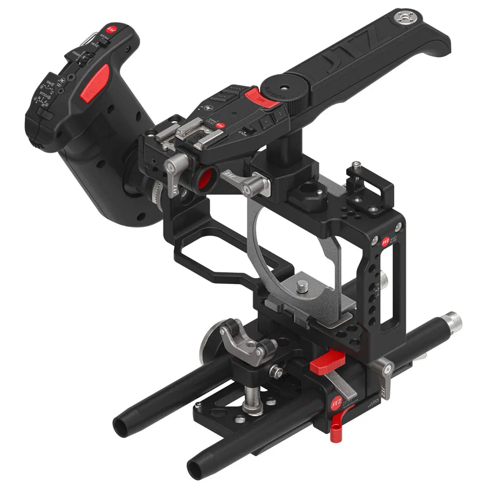 JTZ DP30 Cage Baseplate Shoulder Rig For BMPCC Blackmagic Pocket Cinema Camera